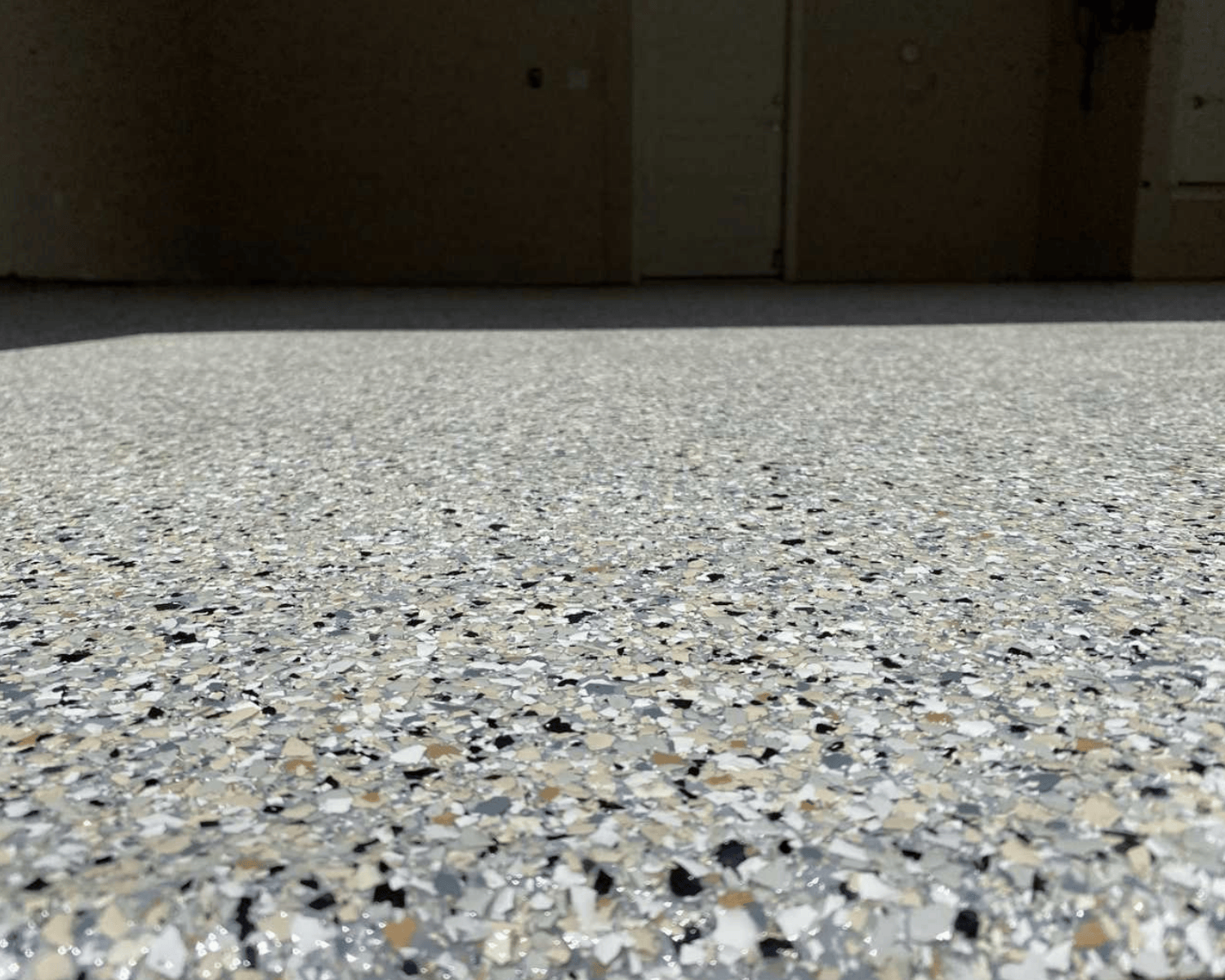 Garage epoxy flooring for a new garage renovation project.