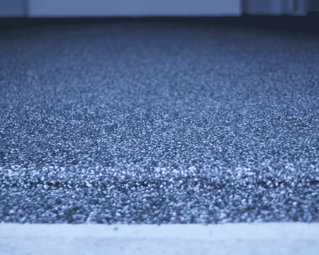 Epoxy flooring that was just installed by Garage Up.